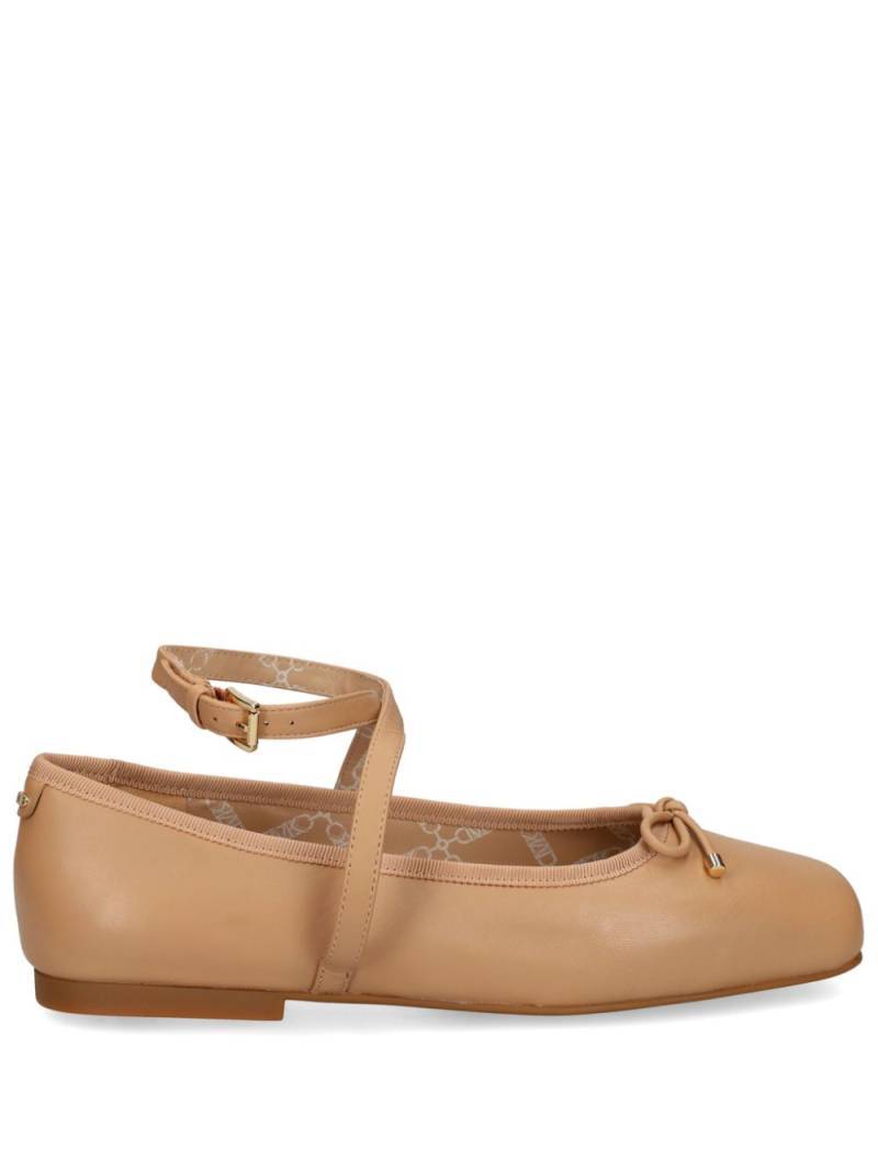 Michael Michael Kors Alice leather ballerina shoes - Neutrals von Michael Michael Kors