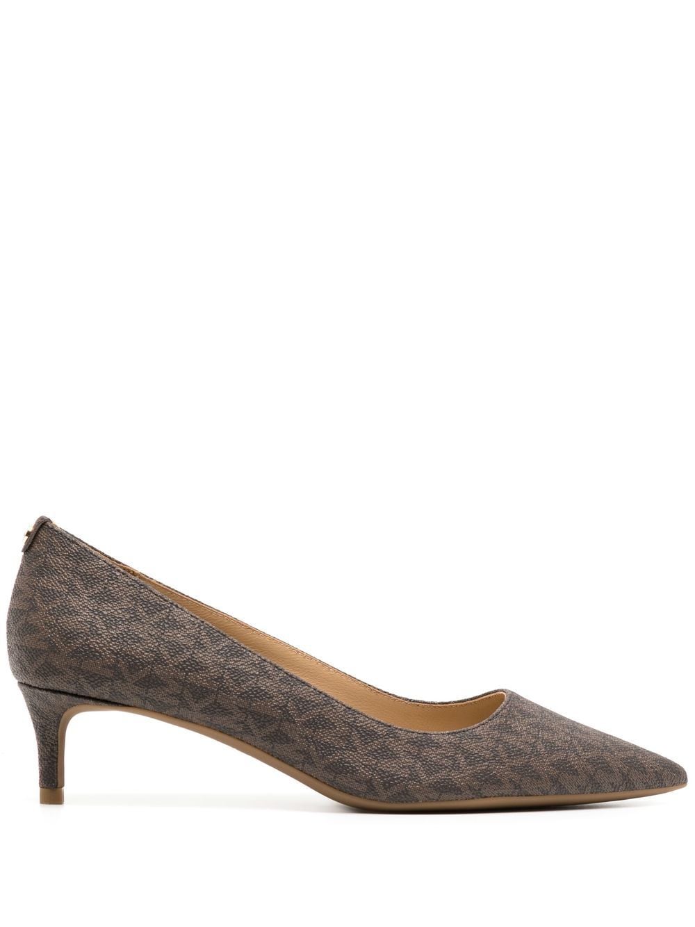 Michael Kors Alina 50mm monogram-print pumps - Neutrals von Michael Kors