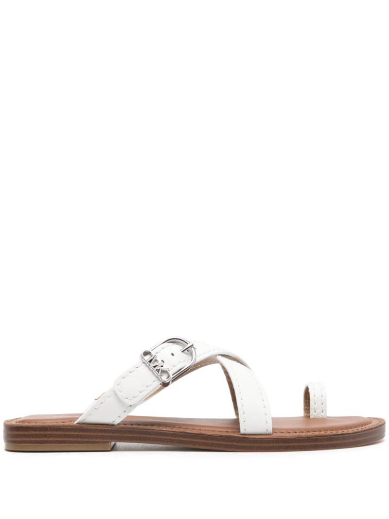 Michael Michael Kors Ashton leather sandals - White von Michael Michael Kors