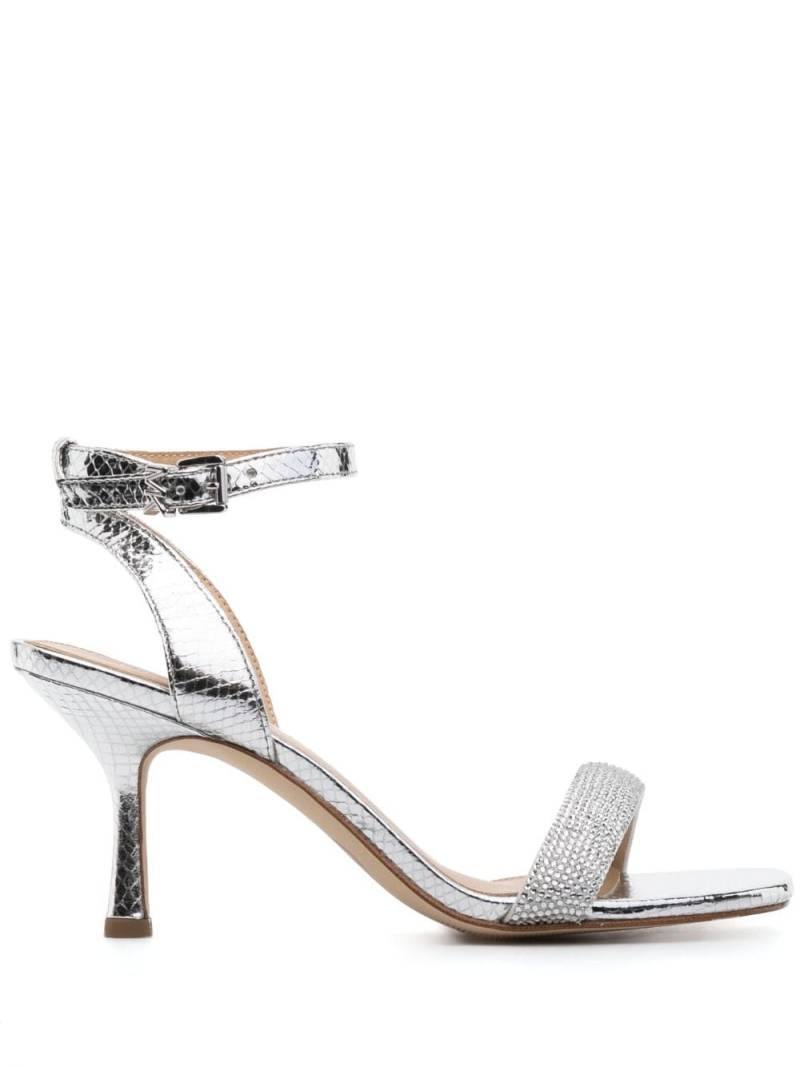 Michael Michael Kors Carrie 75mm rhinestone-embellished sandals - Silver von Michael Michael Kors