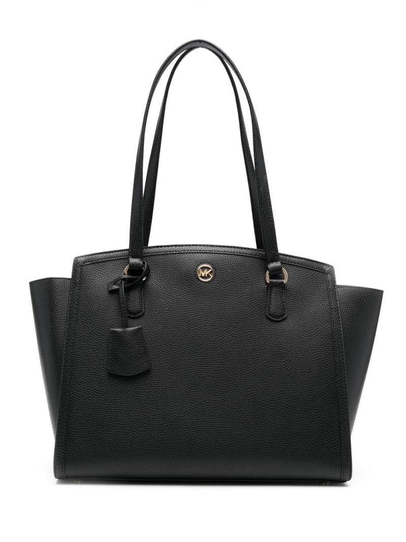 Michael Michael Kors Chantal large pebbled tote bag - Black von Michael Michael Kors