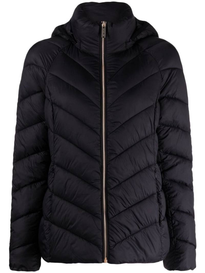 Michael Michael Kors Chevron-quilted puffer jacket - Black von Michael Michael Kors