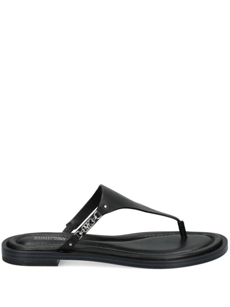 Michael Michael Kors Daniella leather flip-flops - Black von Michael Michael Kors