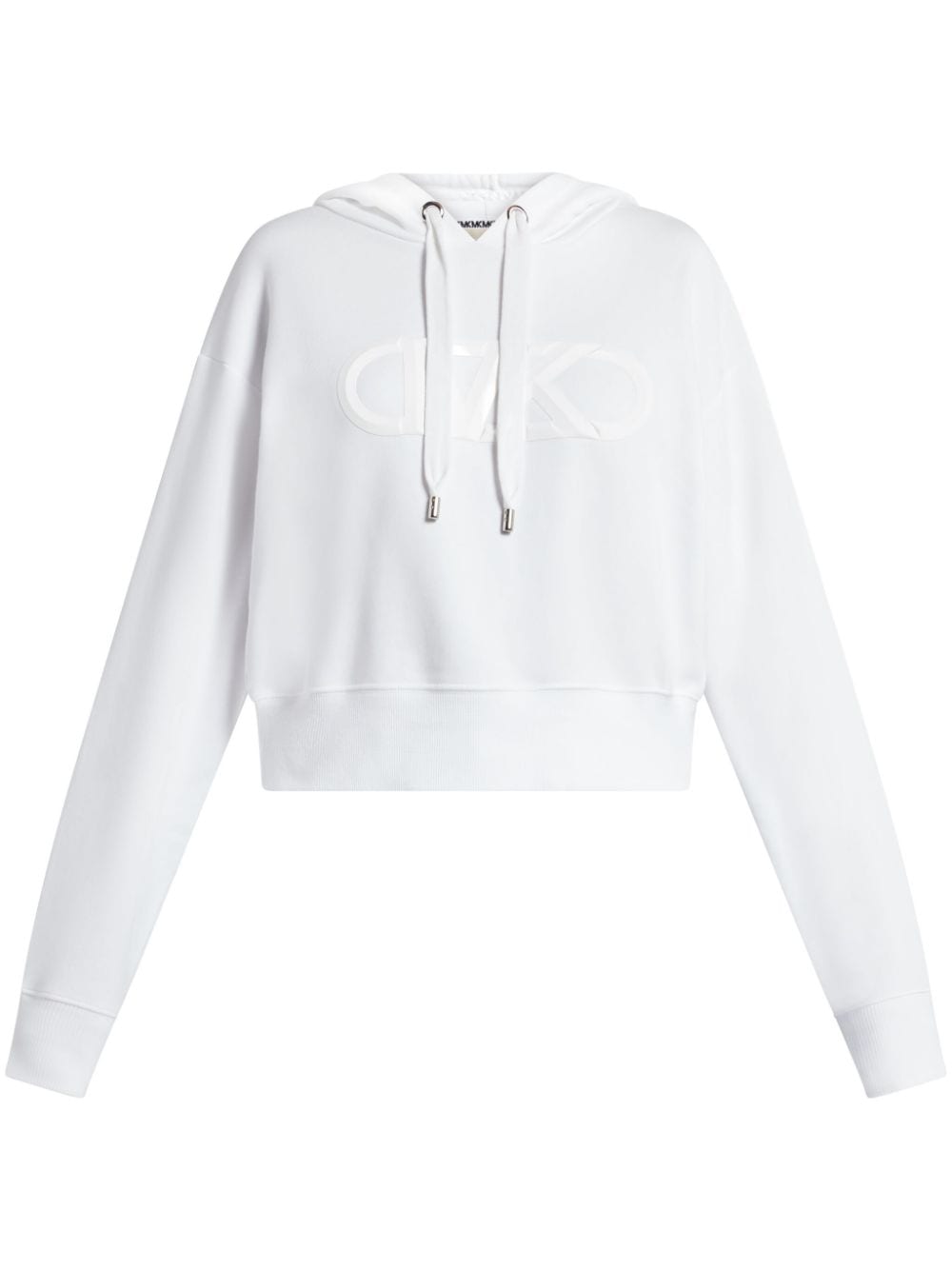 Michael Michael Kors Empire logo organic-cotton hoodie - White von Michael Michael Kors