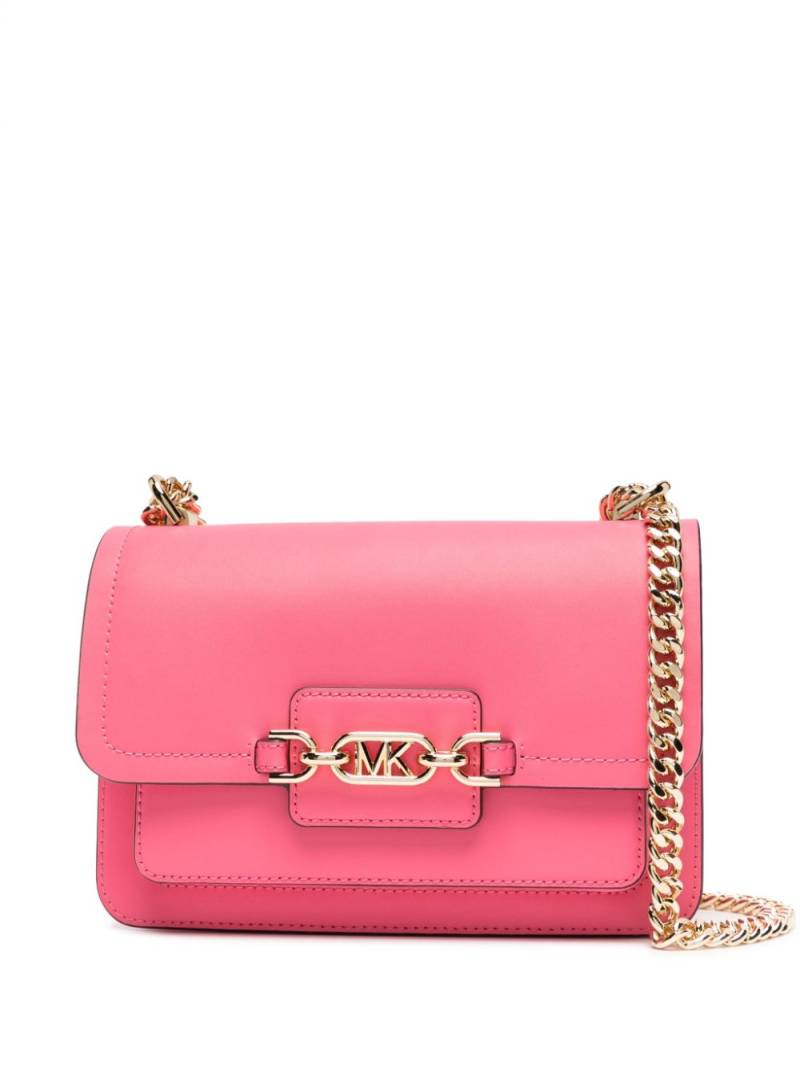 Michael Michael Kors large Heather leather crossbody bag - Pink von Michael Michael Kors