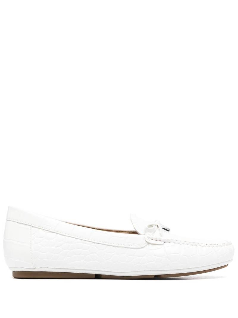 Michael Kors Juliette moccasin loafers - White von Michael Kors