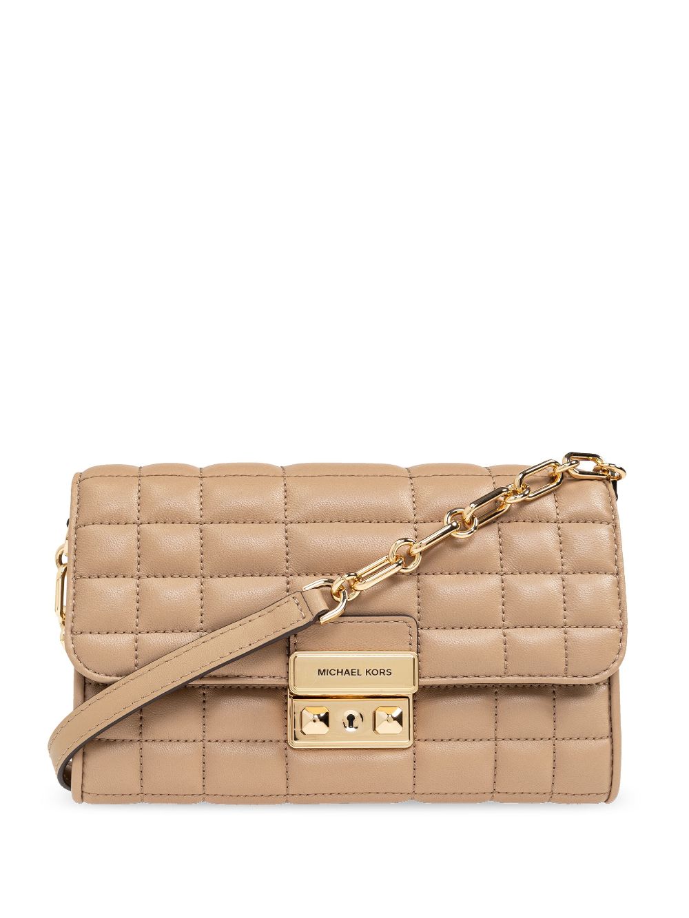 Michael Michael Kors Large Tribeca leather crossbody bag - Neutrals von Michael Michael Kors