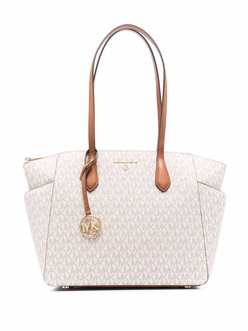 Michael Kors Marilyn medium logo tote bag - Neutrals von Michael Kors