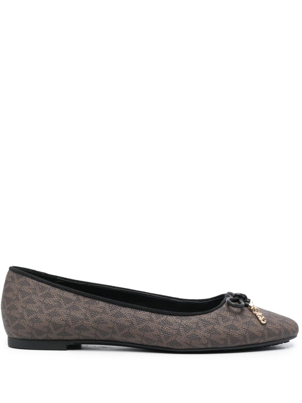 Michael Michael Kors Nori leather ballerina shoes - Brown von Michael Michael Kors