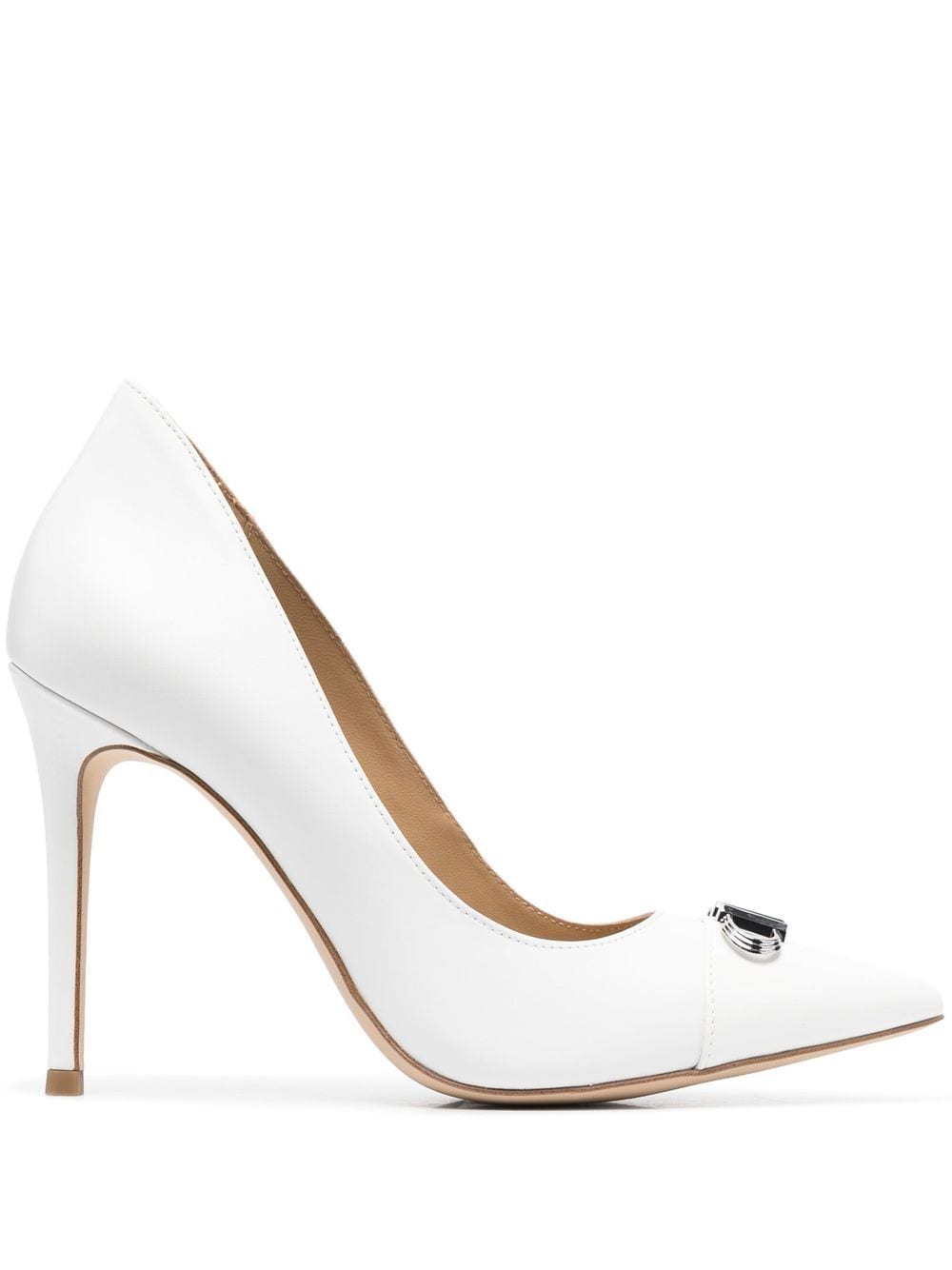 Michael Kors Parker leather pumps - White von Michael Kors