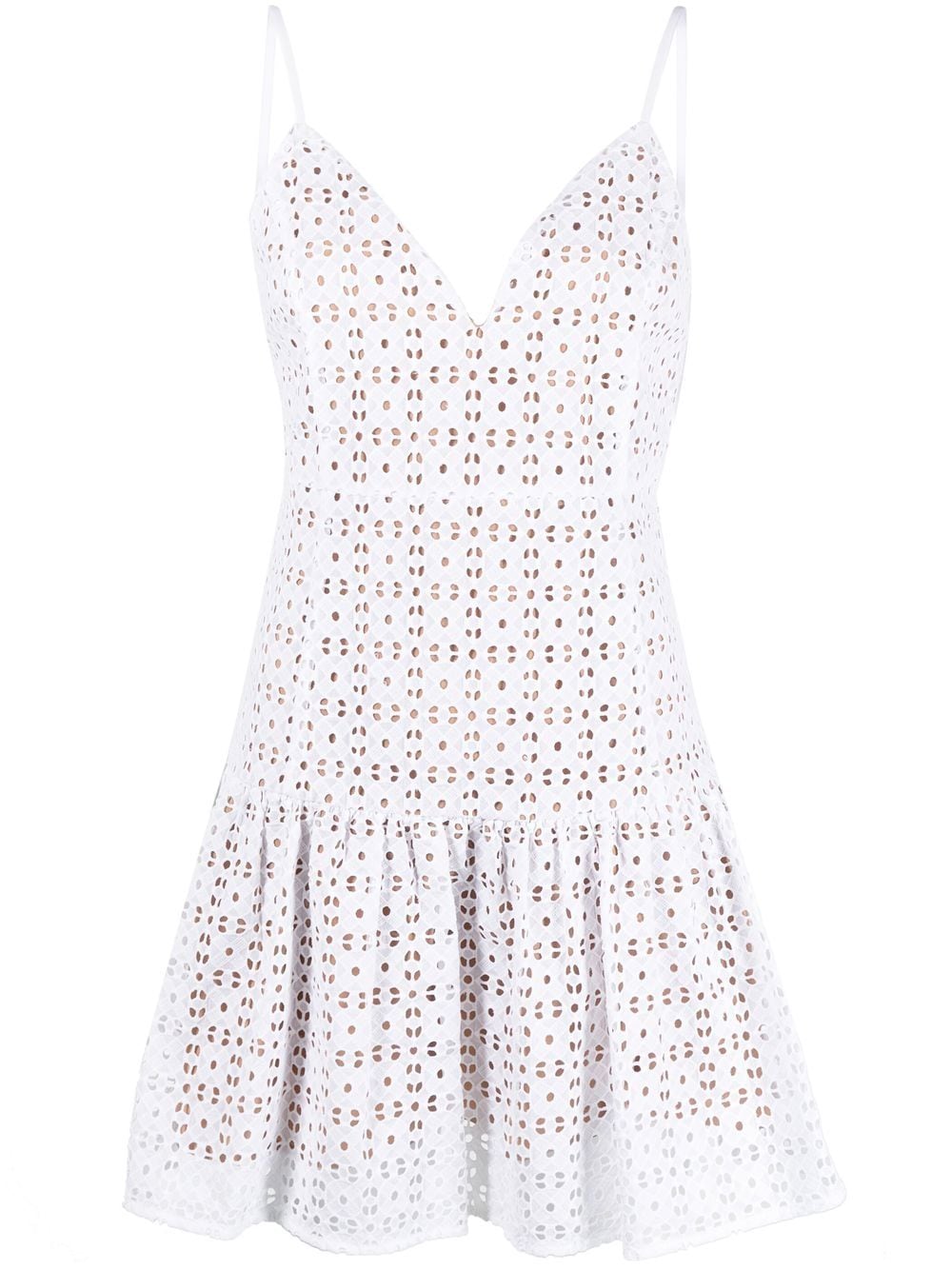 Michael Michael Kors Sangallo eyelet mini-dress - White von Michael Michael Kors