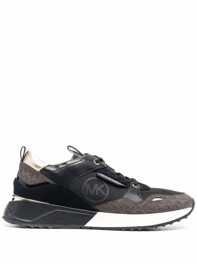 Michael Michael Kors Theo monogram-print low-top sneakers - Black von Michael Michael Kors