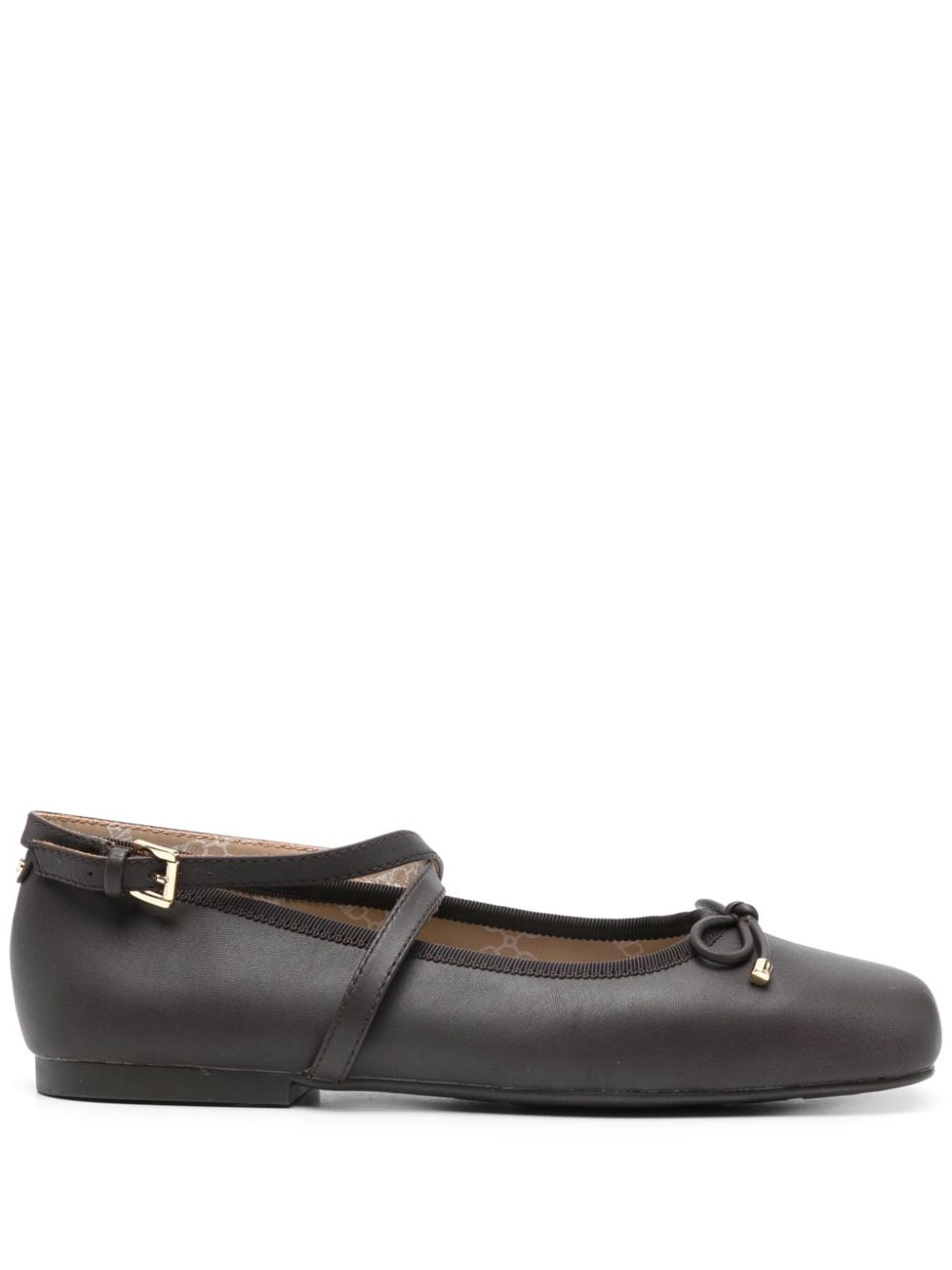 Michael Michael Kors bow-detailed ballet flats - Brown von Michael Michael Kors