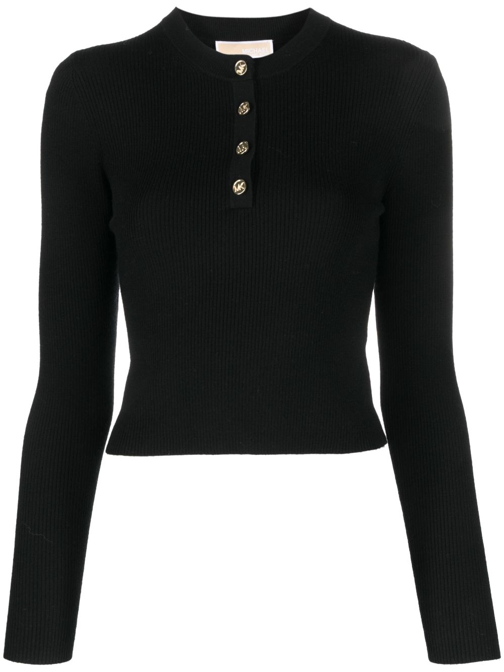 Michael Michael Kors button-fastening long-sleeve top - Black von Michael Michael Kors