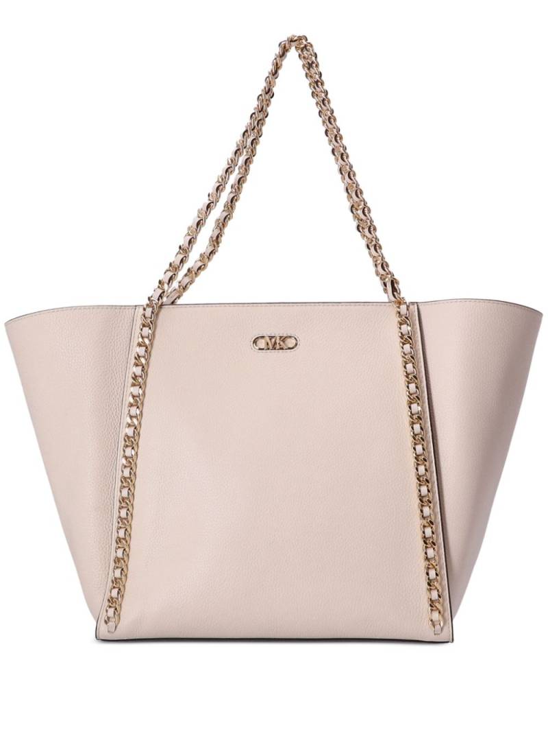 Michael Michael Kors chain-link leather tote bag - Neutrals von Michael Michael Kors