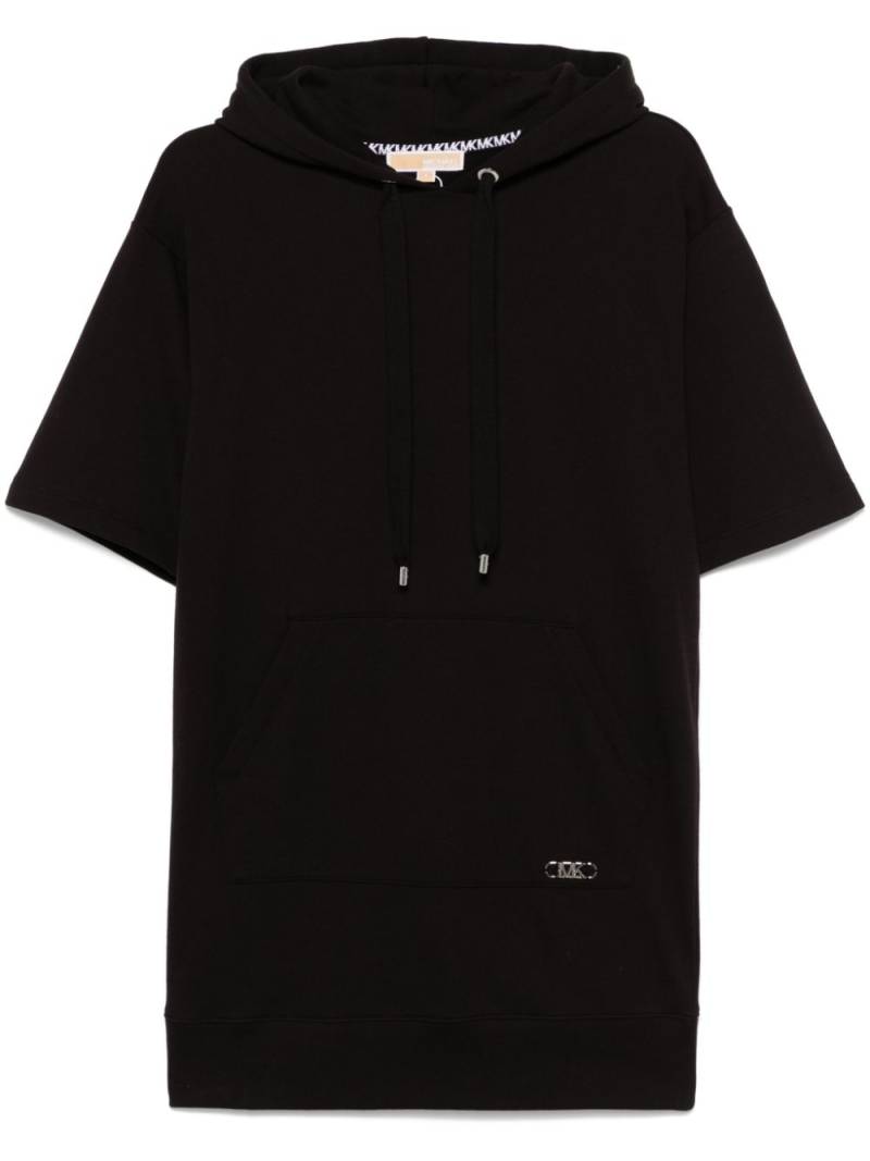 Michael Michael Kors cotton hoodie mini dress - Black von Michael Michael Kors