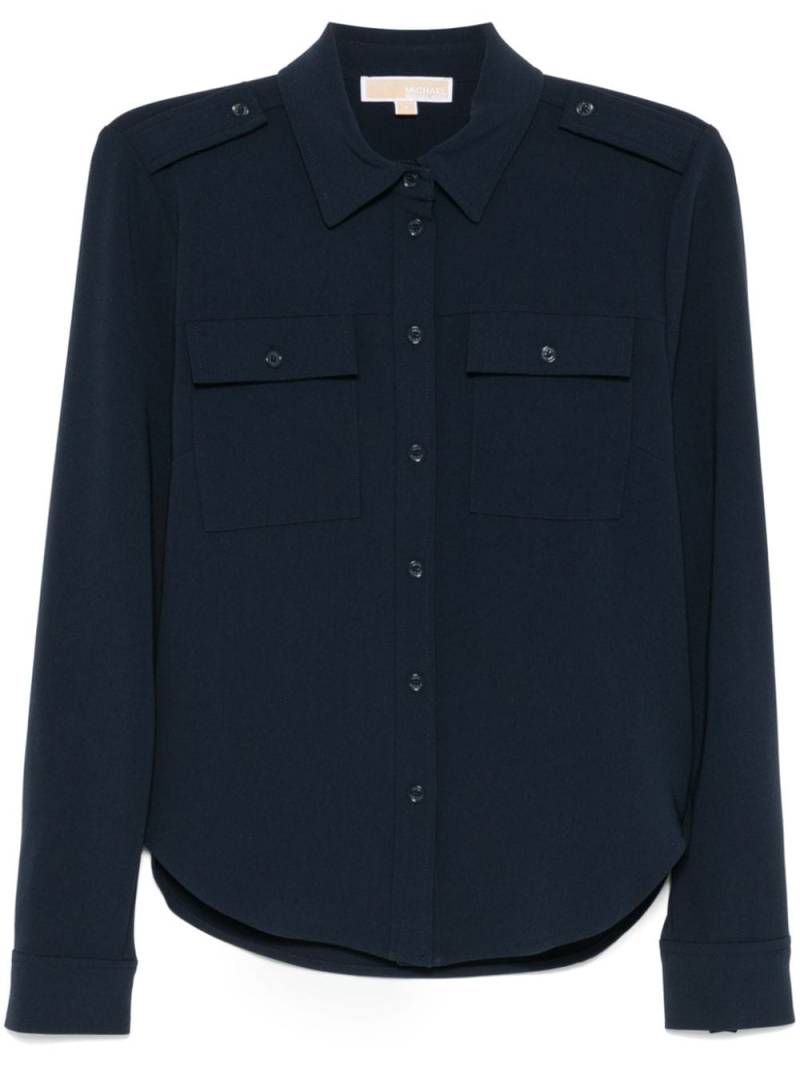 Michael Michael Kors crepe shirt - Blue von Michael Michael Kors