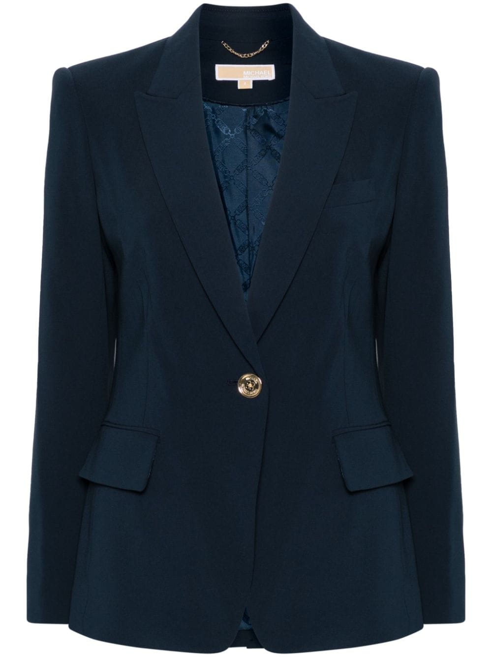 Michael Michael Kors crepe single-breasted blazer - Blue von Michael Michael Kors