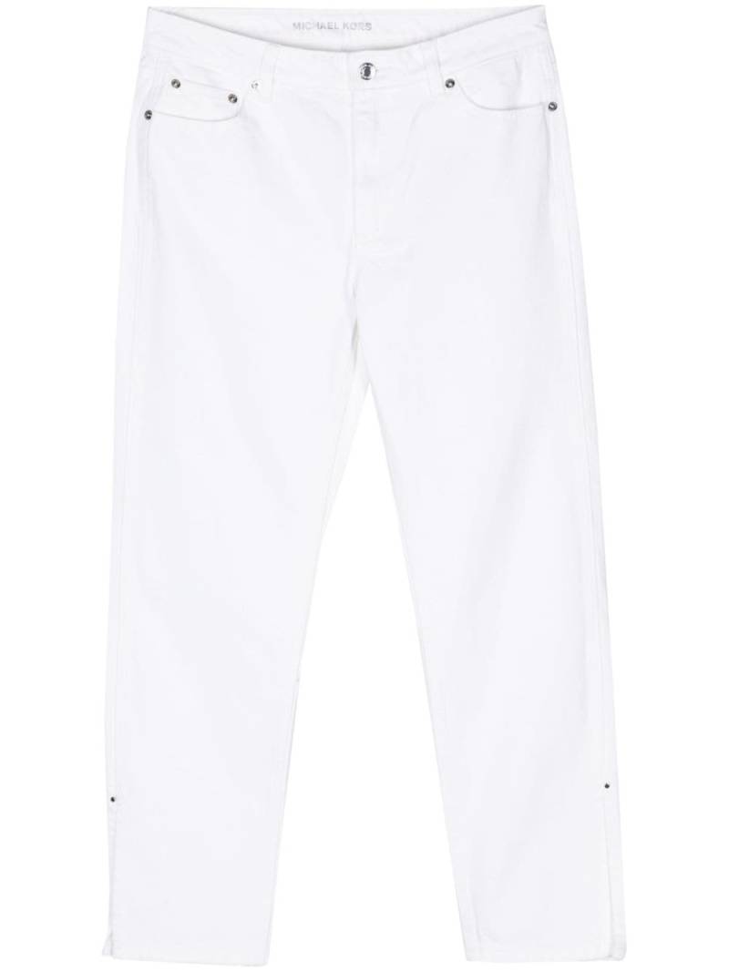 Michael Michael Kors cropped cotton jeans - White von Michael Michael Kors