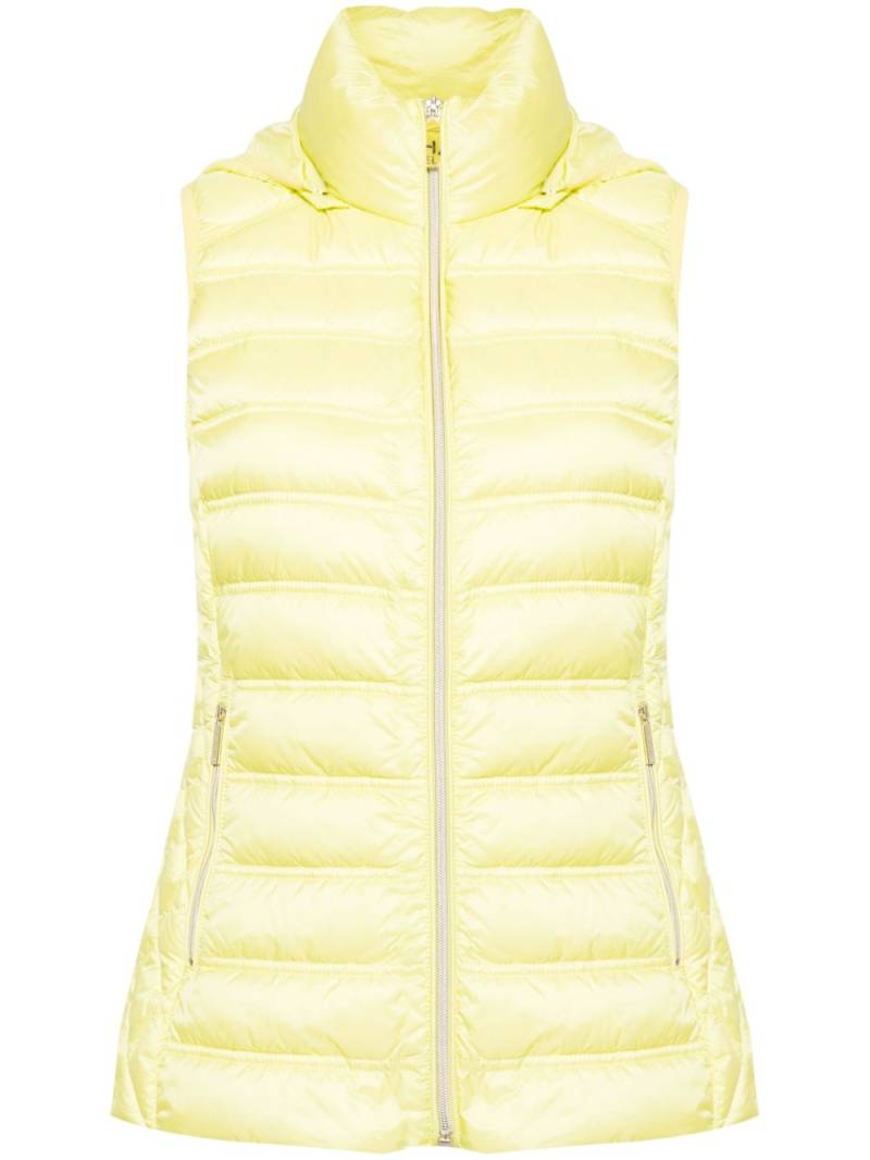 Michael Michael Kors detachable-hood down gilet - Yellow von Michael Michael Kors