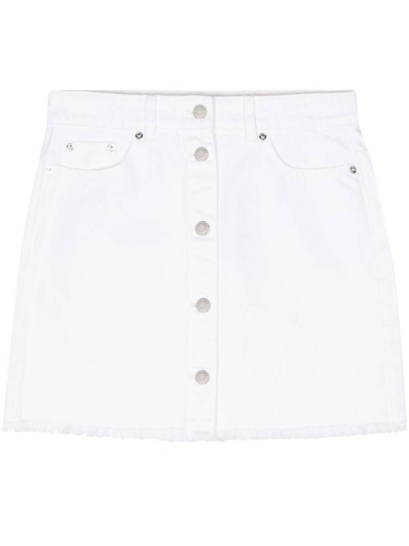 Michael Michael Kors frayed denim mini skirt - White von Michael Michael Kors