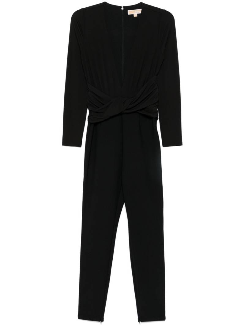 Michael Michael Kors gathered jersey jumpsuit - Black von Michael Michael Kors