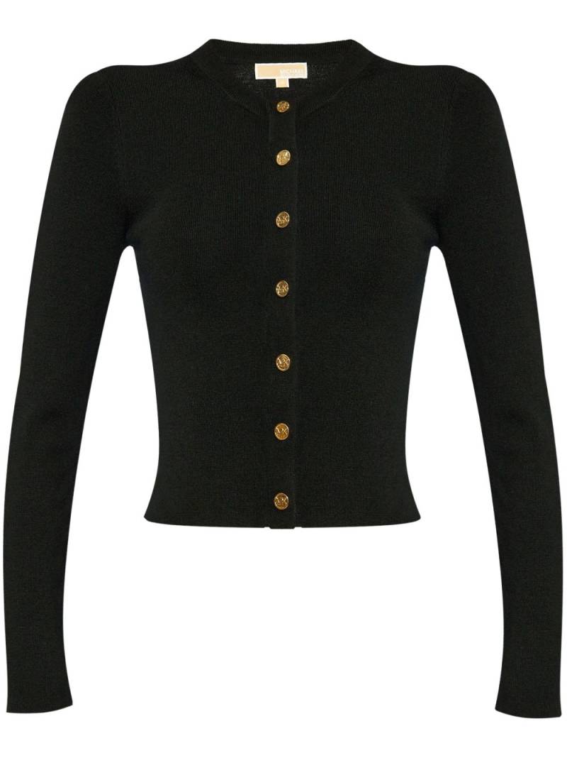 Michael Michael Kors golden buttons cardigan - Black von Michael Michael Kors