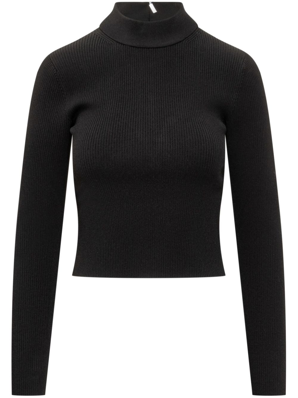 Michael Michael Kors high-neck ribbed-knit jumper - Black von Michael Michael Kors