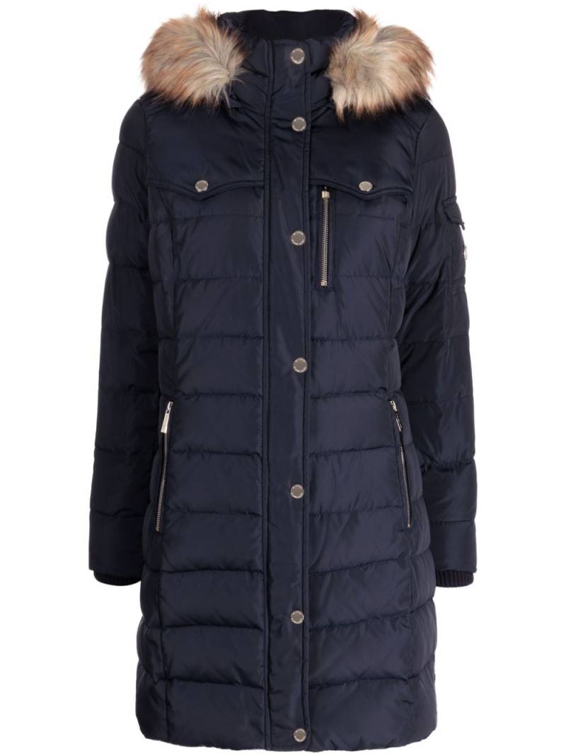 Michael Michael Kors hooded puffer coat - Blue von Michael Michael Kors