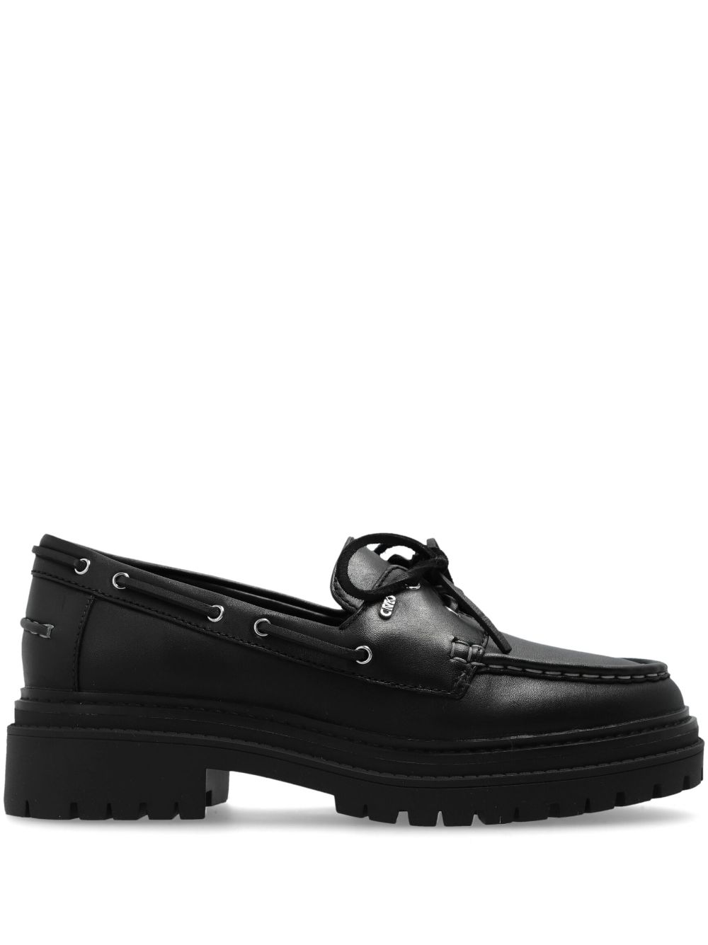 Michael Michael Kors lace-up leather loafers - Black von Michael Michael Kors