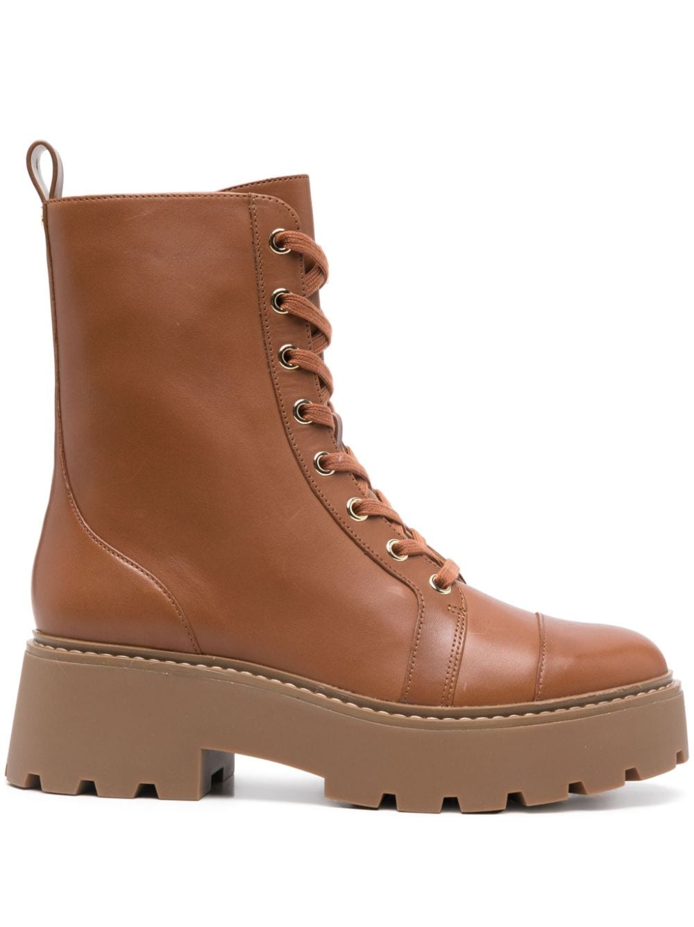 Michael Michael Kors leather combat boots - Brown von Michael Michael Kors