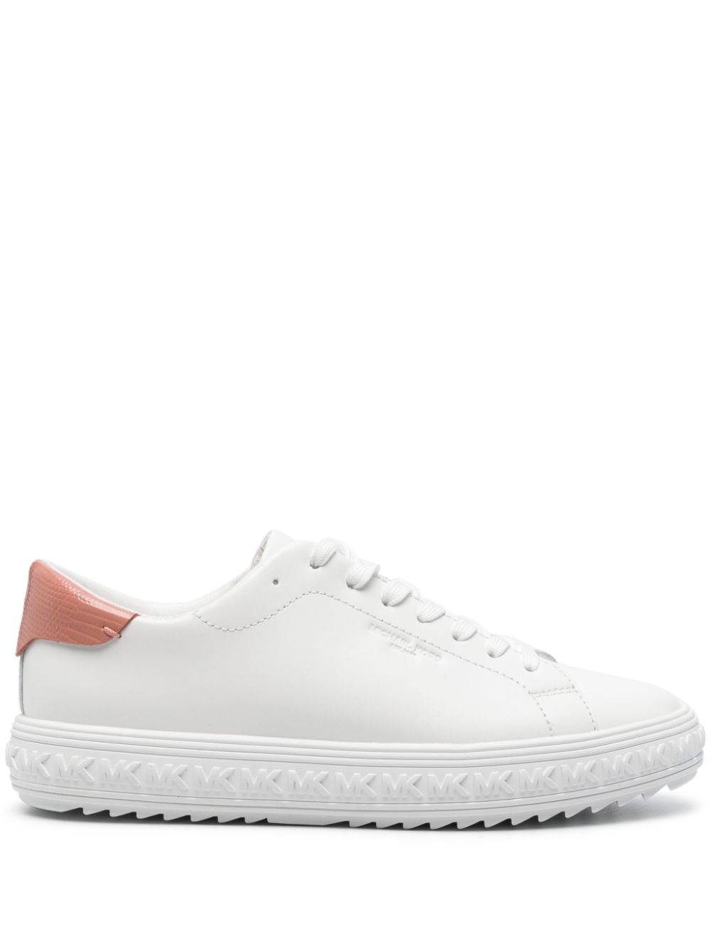 Michael Michael Kors logo-embossed leather sneakers - White von Michael Michael Kors