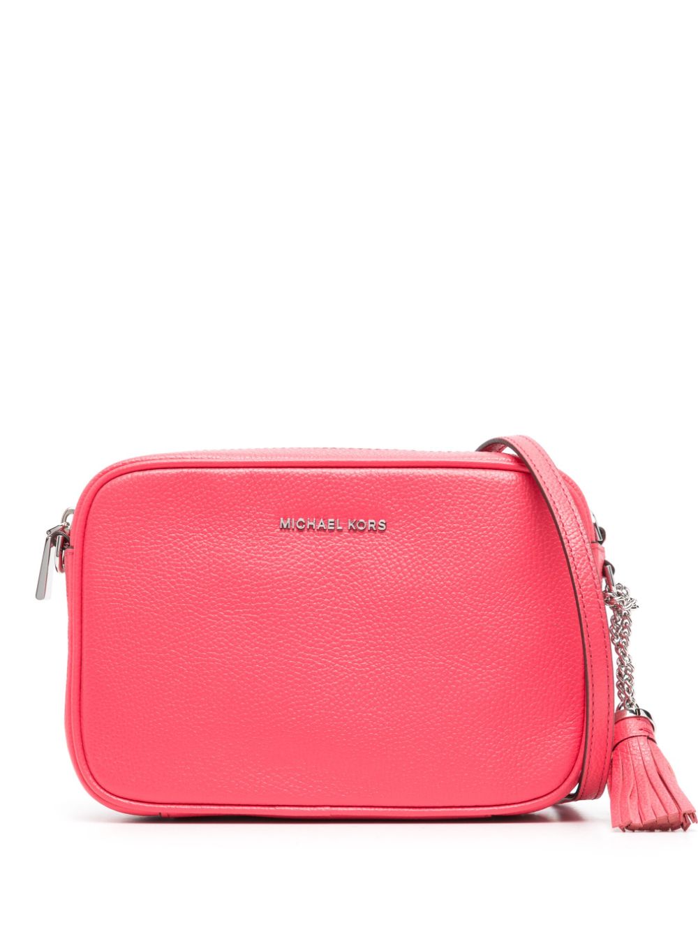 Michael Michael Kors logo-lettering leather crossbody bag - Pink von Michael Michael Kors