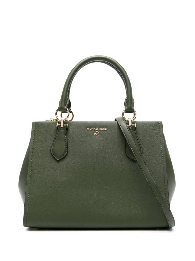 Michael Michael Kors logo-lettering leather tote bag - Green von Michael Michael Kors