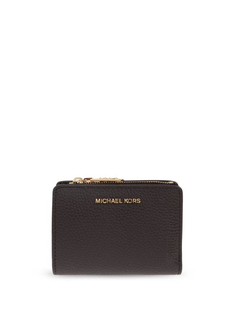 Michael Michael Kors logo-lettering leather wallet - Brown von Michael Michael Kors