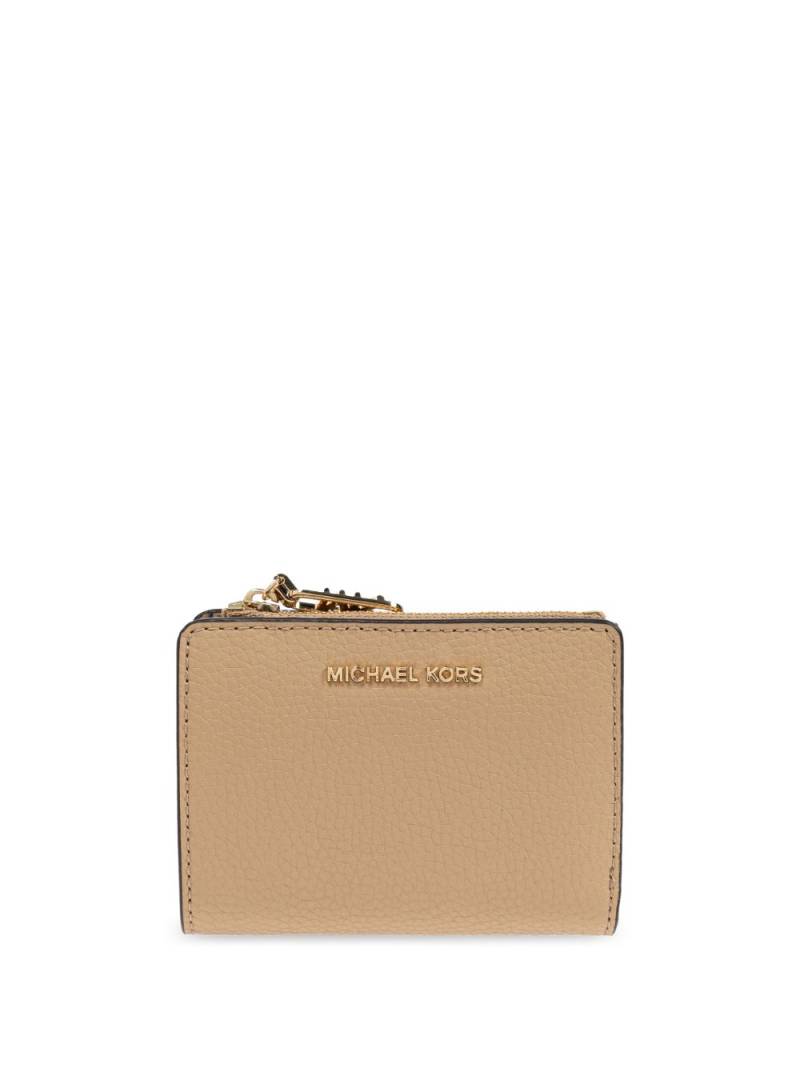 Michael Michael Kors logo-lettering leather wallet - Neutrals von Michael Michael Kors