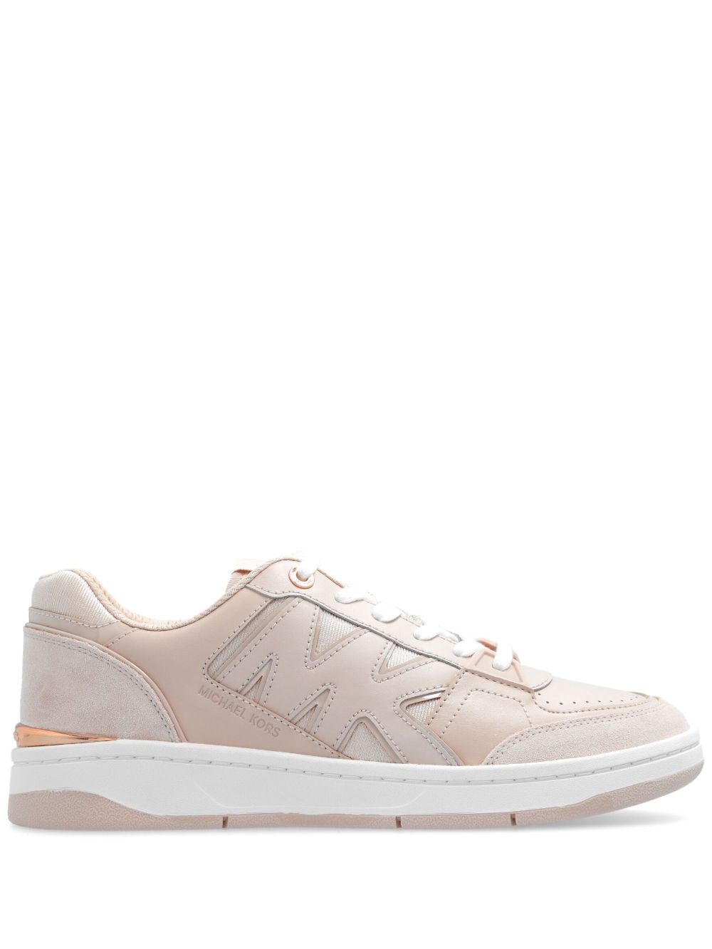 Michael Michael Kors logo-patch calf leather sneakers - Neutrals von Michael Michael Kors