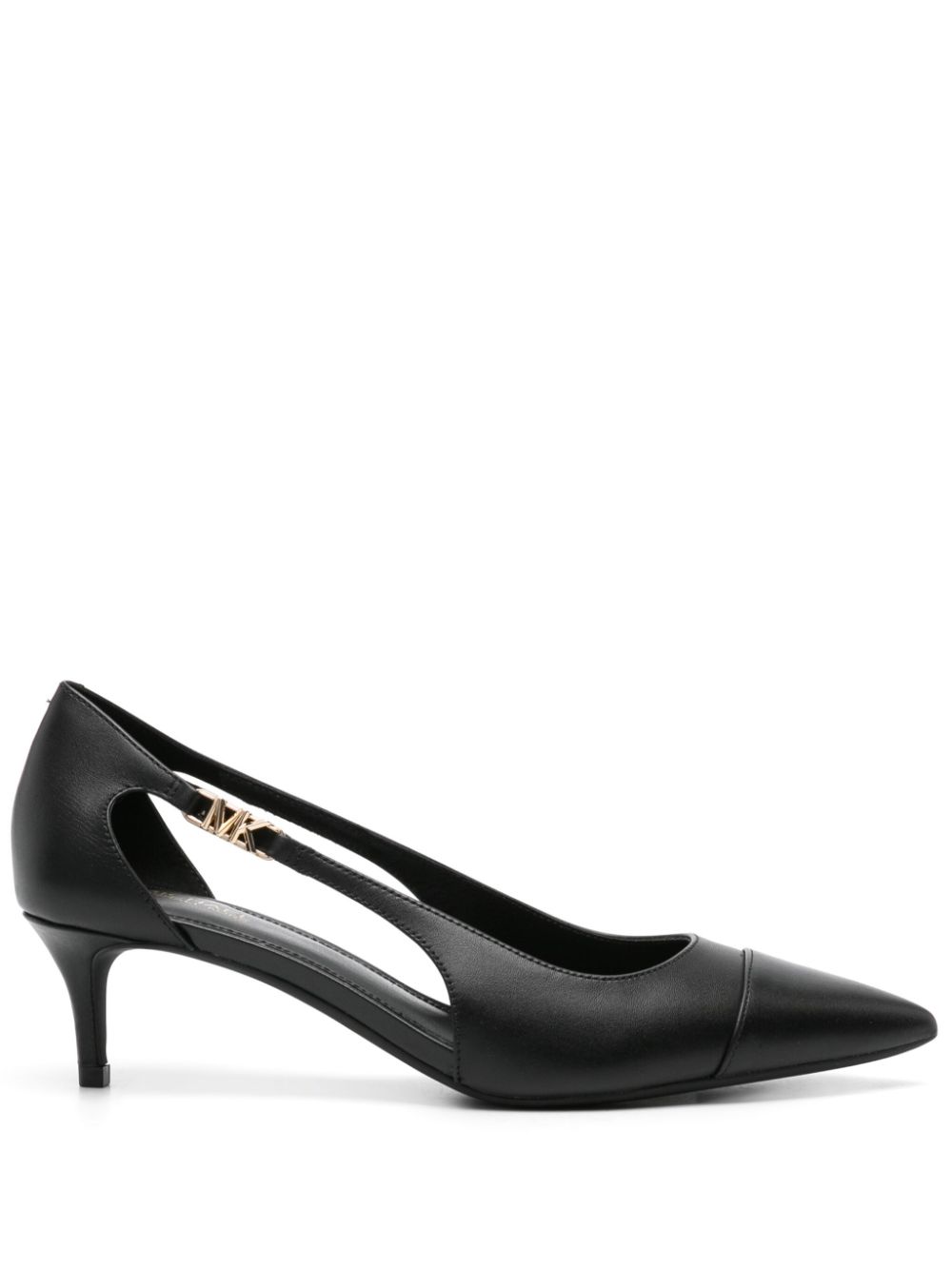 Michael Michael Kors logo-plaque cut-out pumps - Black von Michael Michael Kors