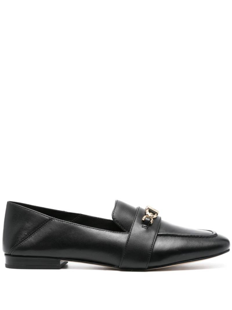 Michael Michael Kors logo-plaque leather loafers - Black von Michael Michael Kors