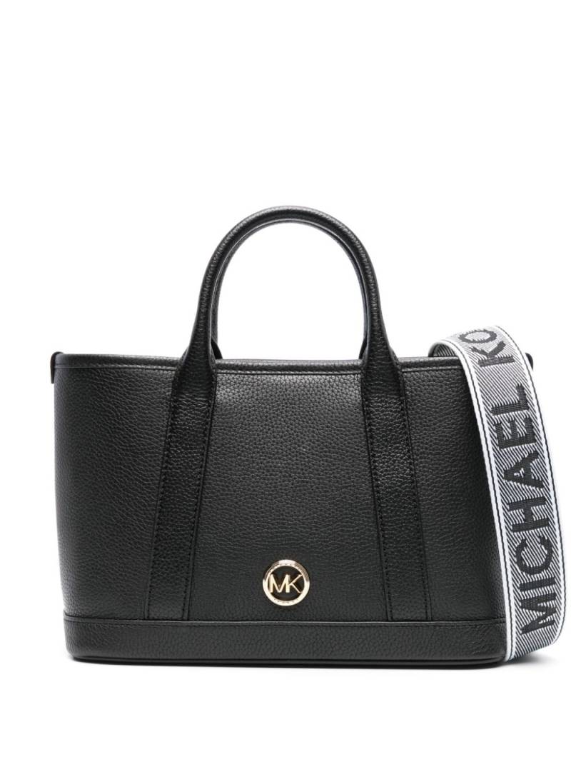 Michael Michael Kors logo-plaque leather tote bag - Black von Michael Michael Kors