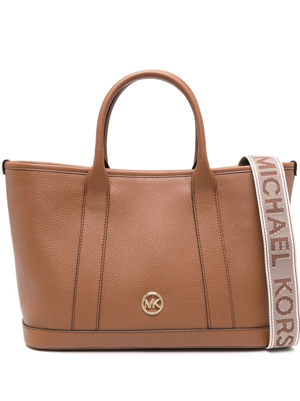 Michael Michael Kors logo-plaque leather tote bag - Brown von Michael Michael Kors