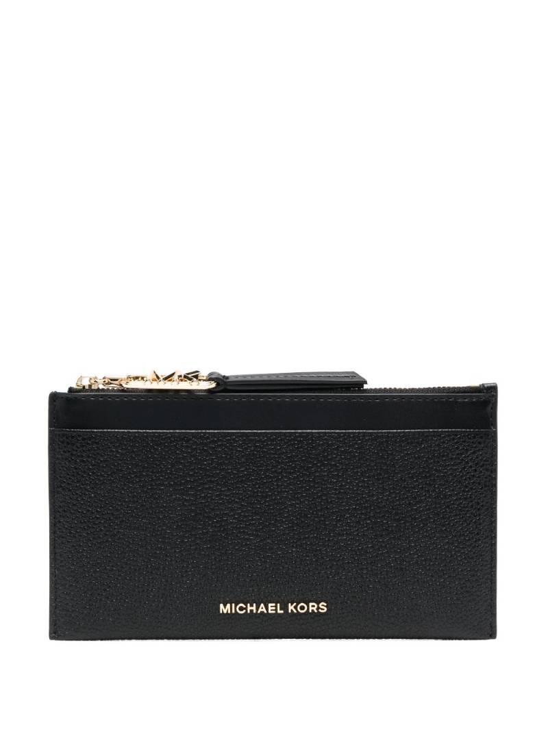 Michael Michael Kors logo-plaque leather wallet - Black von Michael Michael Kors