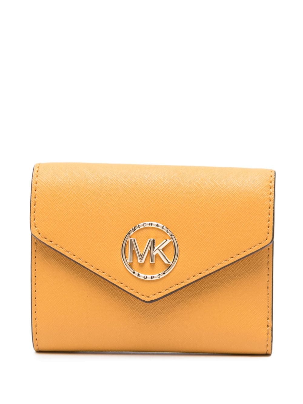 Michael Michael Kors logo-plaque leather wallet - Yellow von Michael Michael Kors