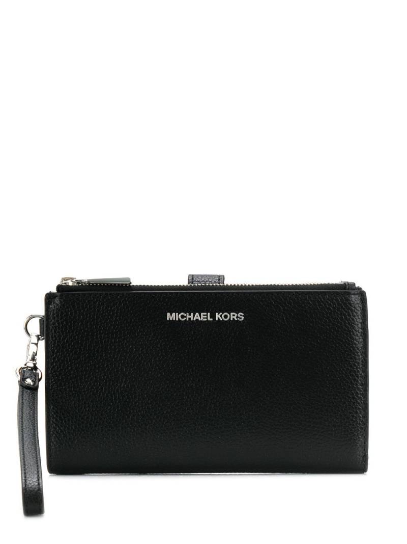 Michael Michael Kors logo plaque wristlet wallet - Black von Michael Michael Kors