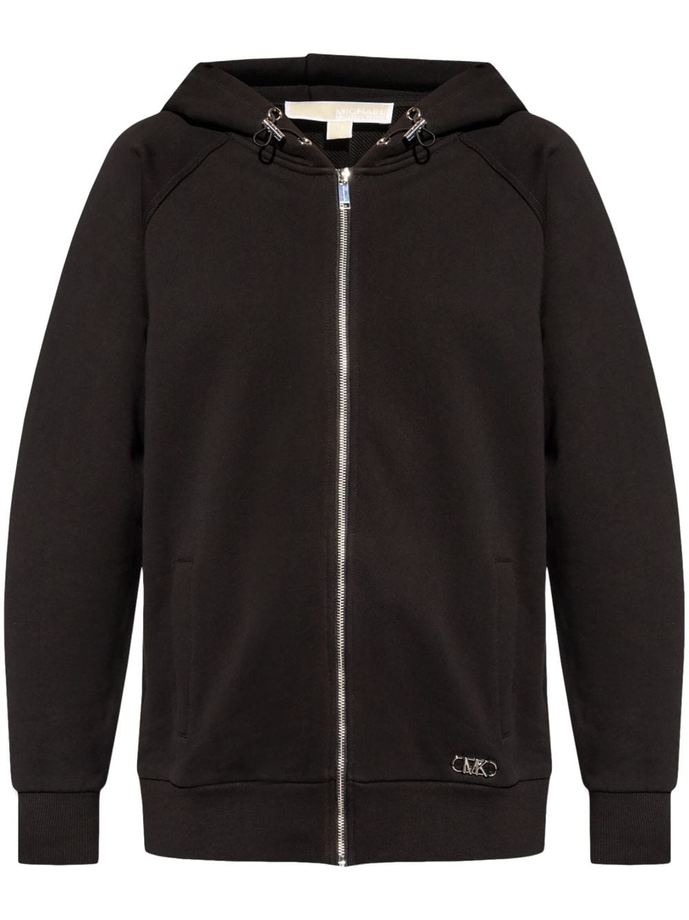 Michael Michael Kors logo-plaque zip-up hoodie - Black von Michael Michael Kors