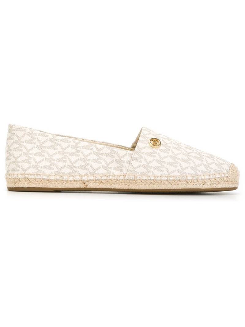 Michael Michael Kors logo print 'Kendrick' espadrilles - Neutrals von Michael Michael Kors