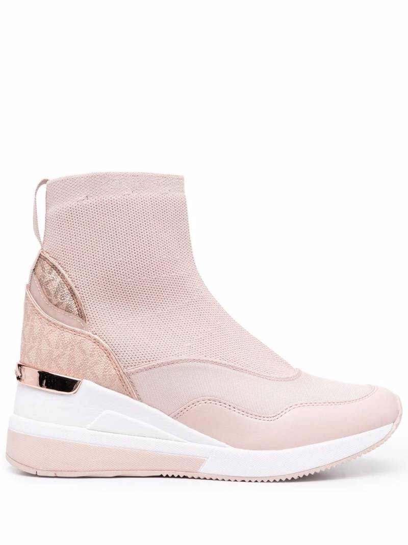 Michael Michael Kors logo sneaker boots - Pink von Michael Michael Kors