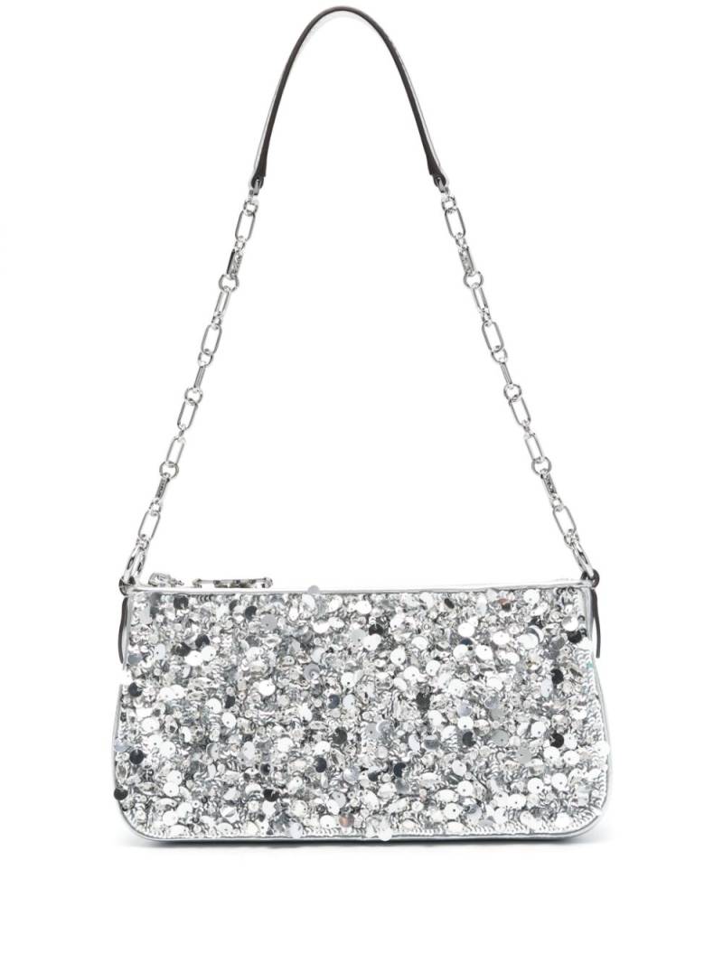 Michael Michael Kors medium Empire sequinned shoulder bag - Silver von Michael Michael Kors