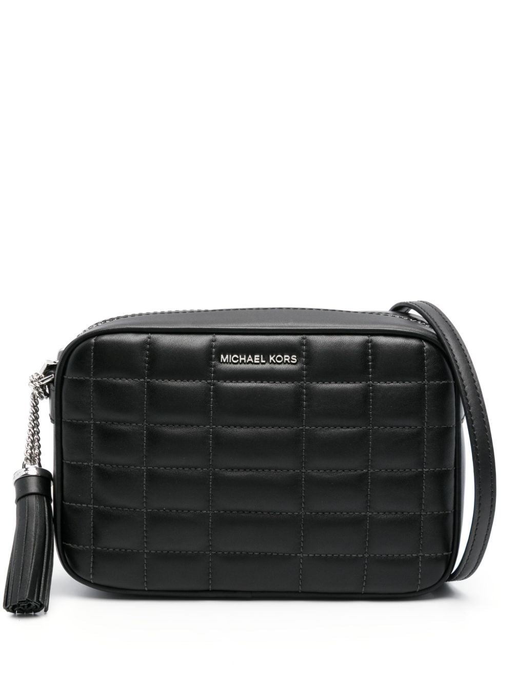 Michael Michael Kors medium Jet Set leather crossbody bag - Black von Michael Michael Kors