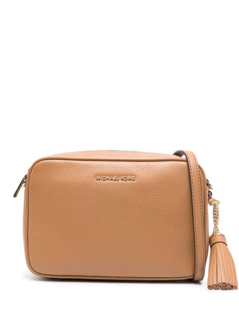 Michael Michael Kors medium Jet Set leather crossbody bag - Brown von Michael Michael Kors